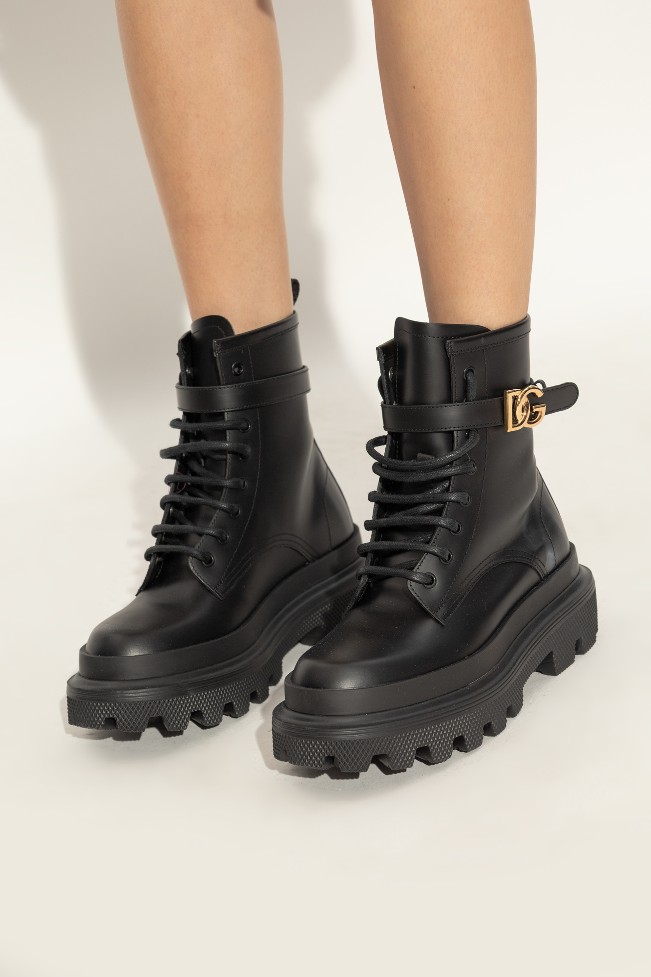 【超安い】 Leather Gabbana & Dolce ankle Vitkac | Shoes Women's | boots 靴